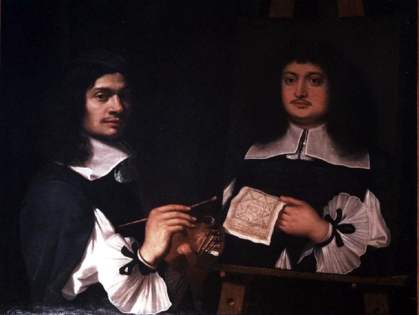 Il giovane - Benedetto Gennari in atto di dipingere un suo amico, Palazzo Boyl, Cagliari